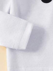 Baby Boy Panda Print 3D Ear Patched Detail Snug Fit PJ Set - Grey - View 3