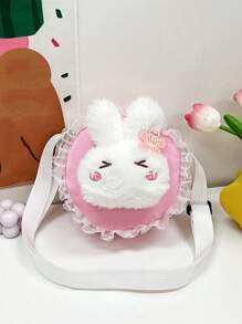 Chicas Bolsa creativa con dibujos animados con diseño de conejo - Rosa - Ver 2