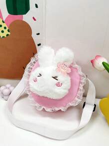 Chicas Bolsa creativa con dibujos animados con diseño de conejo - Rosa - Ver 3