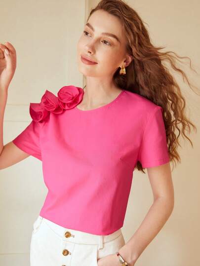 MOTF PREMIUM 花貼花襯衫