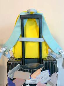 Chicas Mochila funcional minimalista con accesorio de bolso - Amarillo - Ver 7