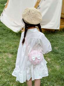 女孩蝴蝶結裝飾愛心設計包