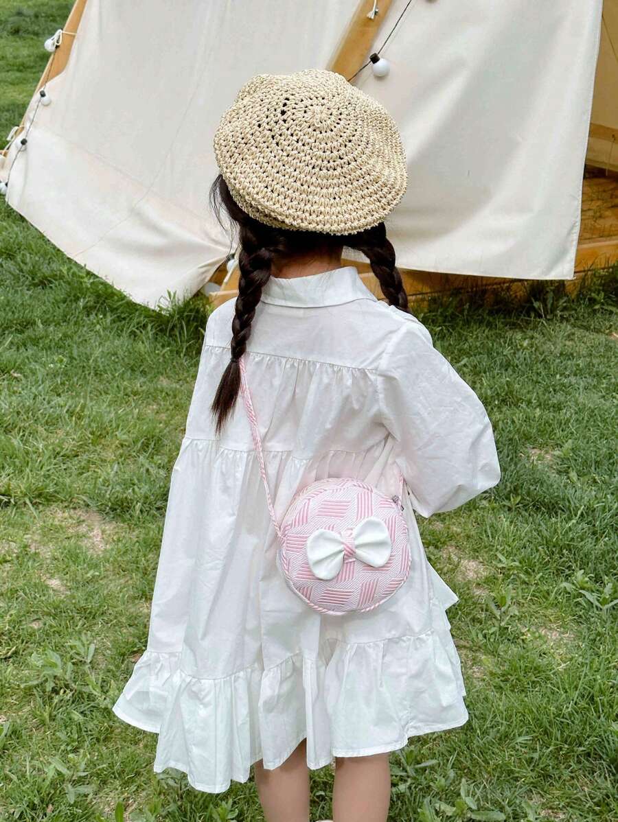 女孩蝴蝶結裝飾愛心設計包