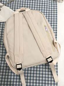 Kids Cartoon Cat Print Multifunctional Backpack - White - View 5