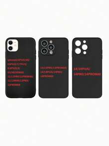 1 pieza Funda compatible con iPhone unicolor