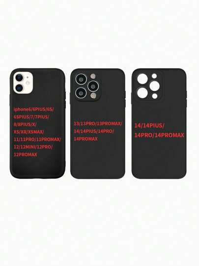 1pc Solid Case Compatible With iPhone