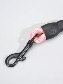 1pc Two Tone Pet Leash For Dog For Outdoor Anti-lost - Pink - View 5