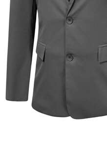 Manfinity Mode Men Single Breasted Blazer & Suit Trousers - Dark Grey - View 3
