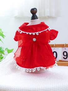 Váy Thú cưng - Đỏ - Xem 3