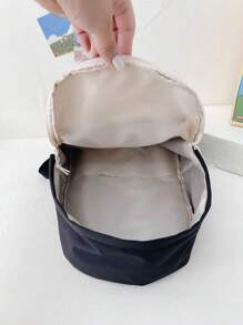 Chicas Mochila funcional con diseño de dibujos animados - Negro - Ver 3