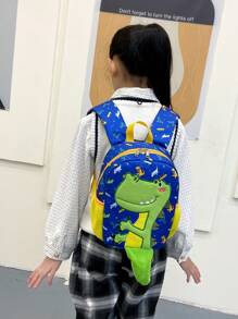 Niños Mochila con diseño de dinosaurio de dibujos animados - Multicolor - Ver 2