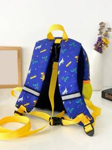 Niños Mochila con diseño de dinosaurio de dibujos animados - Multicolor - Ver 5