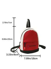 Mini Mochila Casual Para Niños, Bolso De Viaje, Nuevo Paquete De Golosinas Para Exteriores - Rojo - Ver 3