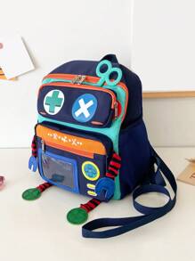 Niños Mochila de robot diseño - Multicolor - Ver 1