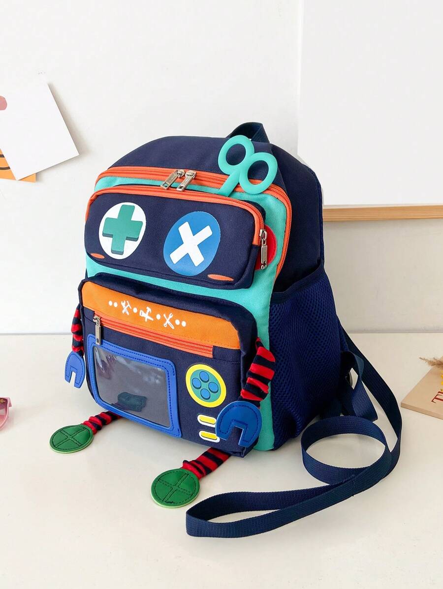 Niños Mochila de robot diseño - Multicolor - Ver 1