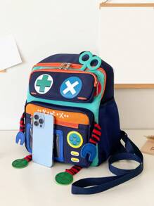 Niños Mochila de robot diseño - Multicolor - Ver 8