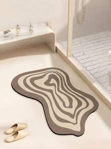 1 Họa Tiết Hình Học Chống Trơn Trượt Thảm Nhà Tắm, Polyester Chống Thấm Nước Bền Nhà Sàn - Nhiều màu - Xem 3