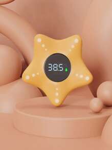 婴儿洗澡电子水温计，海星设计 - 珊瑚橙 - 查看 1