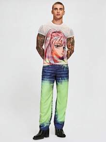 Manfinity RebelGame Men Figure Graphic Tee - White - View 3