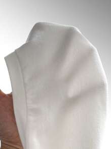 Chiquease Solid Batwing Sleeve Ruched Side Tee - White - View 8