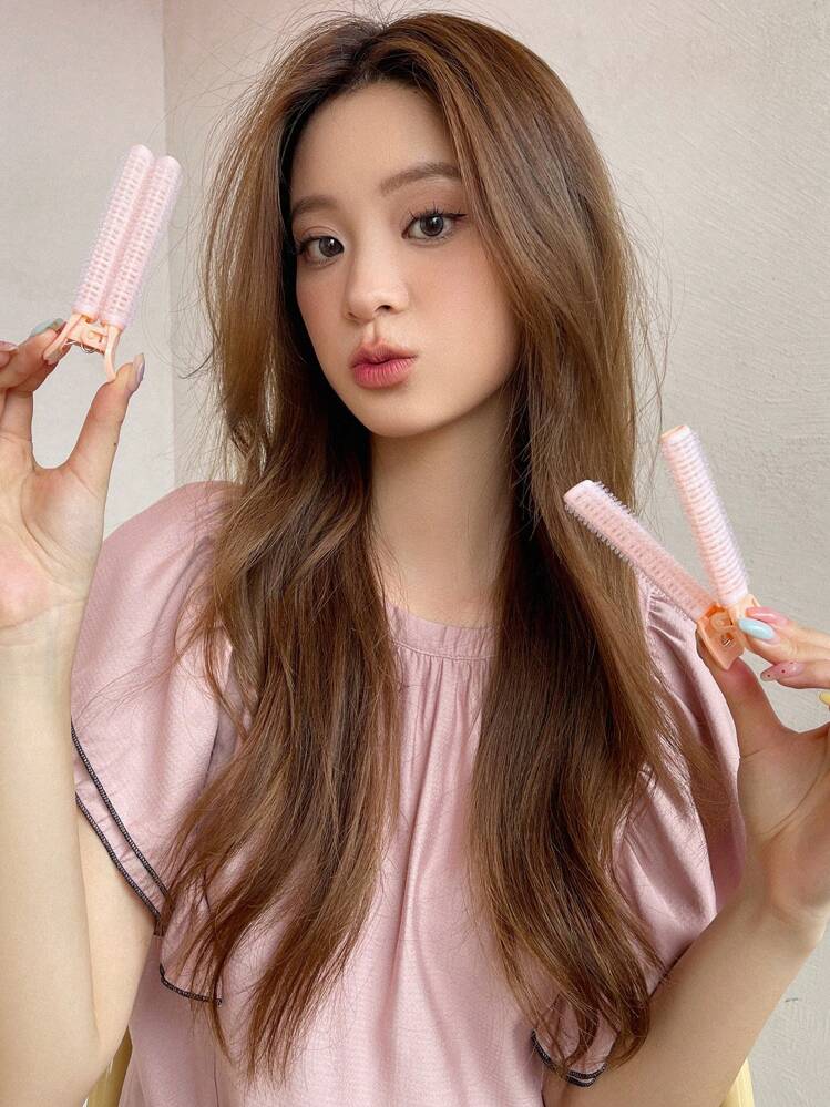 DAZY 2入組捲髮器 - 淺粉色 - 查看 5
