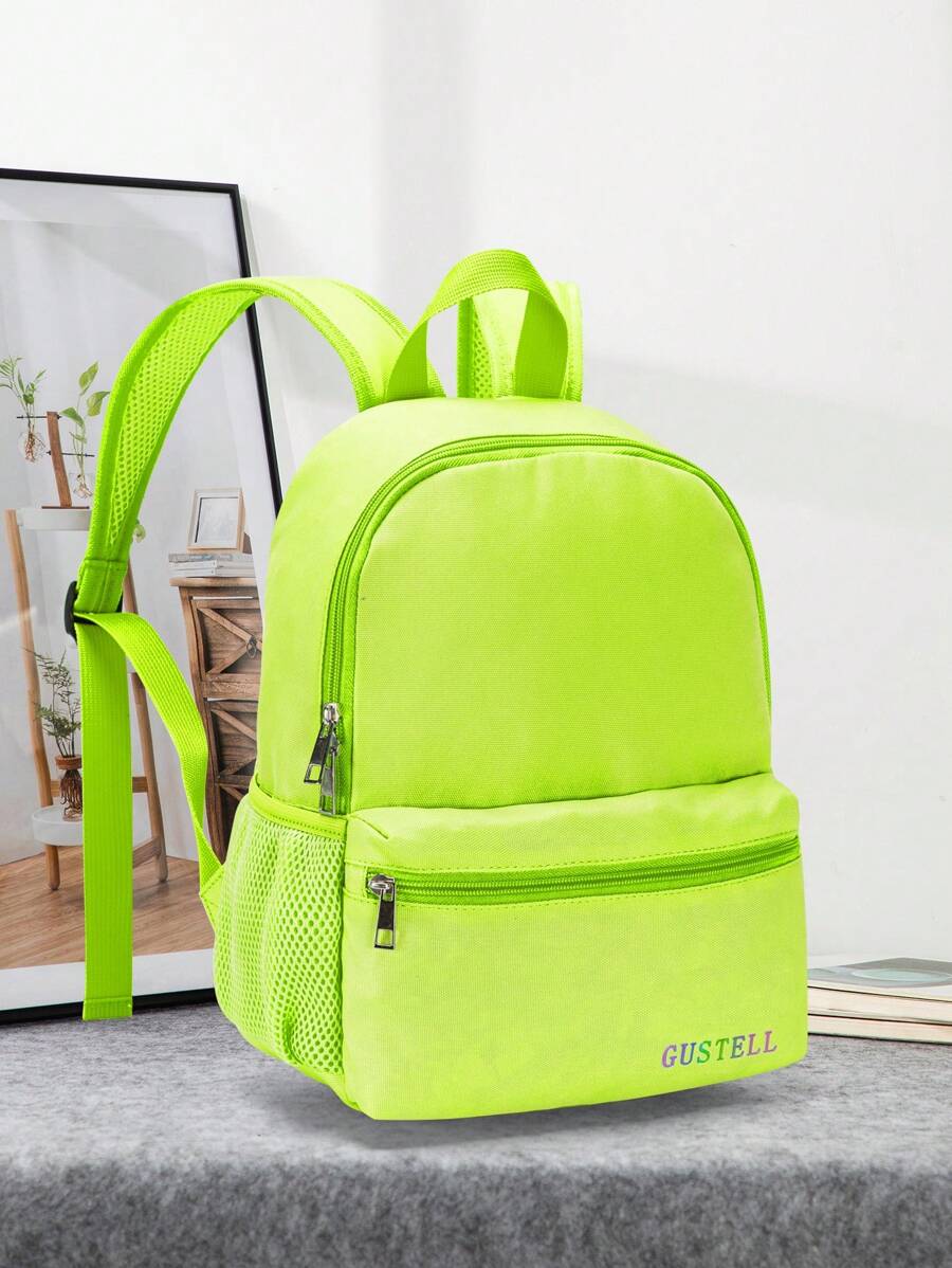 Chicas Mochila funcional con estampado de letra - verde menta - Ver 1