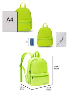 Chicas Mochila funcional con estampado de letra - verde menta - Ver 3