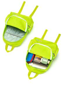 Chicas Mochila funcional con estampado de letra - verde menta - Ver 5