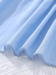 SHEIN Fille Robe chemise à rabat à volants