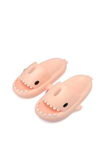 Chicas Chanclas tiburón de dibujos animados diseño - Rosa - Ver 5