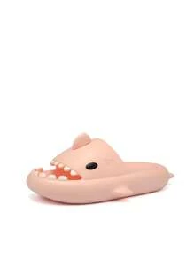 Chicas Chanclas tiburón de dibujos animados diseño - Rosa - Ver 6