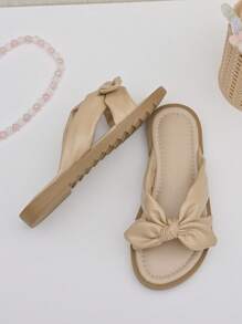 Chicas Zapatillas con diseño de lazo vacación - Albaricoque - Ver 6