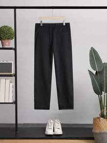 Manfinity Hypemode Men Single Breasted Blazer & Suit Trousers - Black - View 3