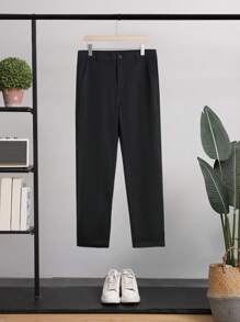 Manfinity Hypemode Men Single Breasted Blazer & Suit Trousers - Black - View 5