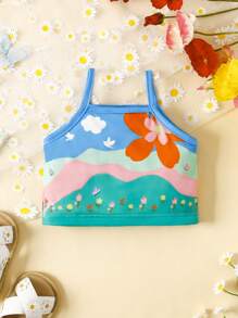 SHEIN Baby Floral Print Cami Top