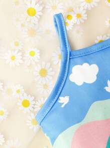 SHEIN Baby Floral Print Cami Top