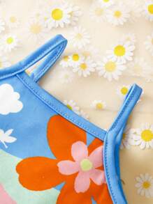 SHEIN Baby Floral Print Cami Top