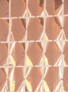 1pc Metallic Cube Tassel Curtain, Rose Gold Plastic Party Backdrop Decoration, For Party Decor - Rose Gold - View 3