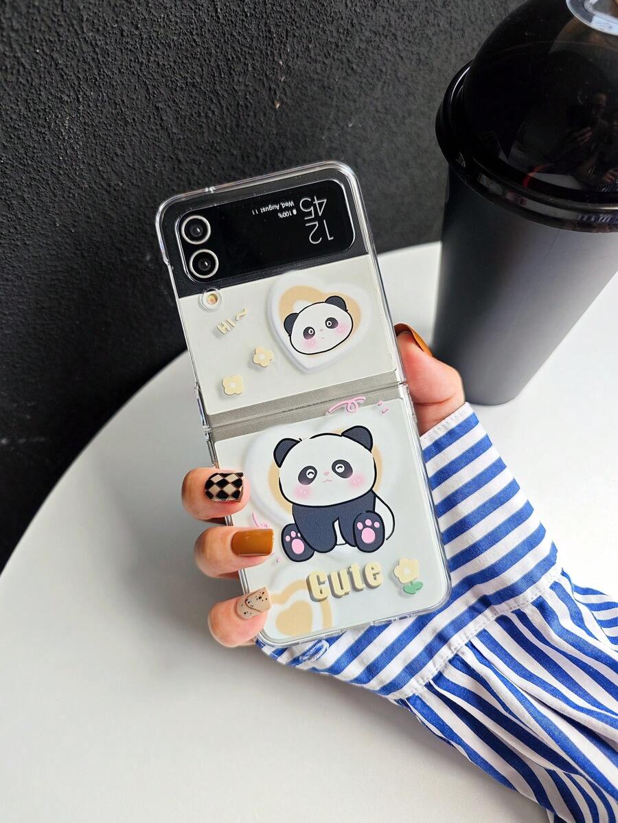 Funda para móvil con patrón de panda de dibujos animados - Multicolor - Ver 1
