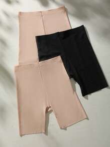 3pack Solid Antiexposure Shorts - Multicolor - View 2