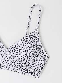 Dalmatian Print Bikini Set For Summer Beach