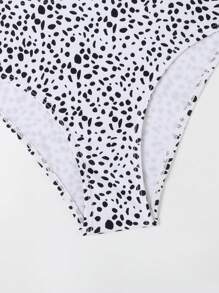 Dalmatian Print Bikini Set For Summer Beach