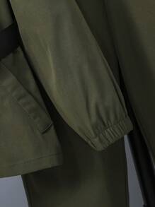 SHEIN 男大童拉鏈開襟夾克和褲子和包 - 彩色 - 查看 4