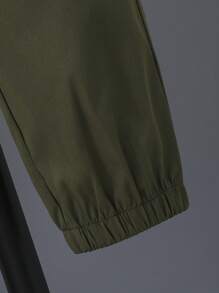 SHEIN 男大童拉鏈開襟夾克和褲子和包 - 彩色 - 查看 8