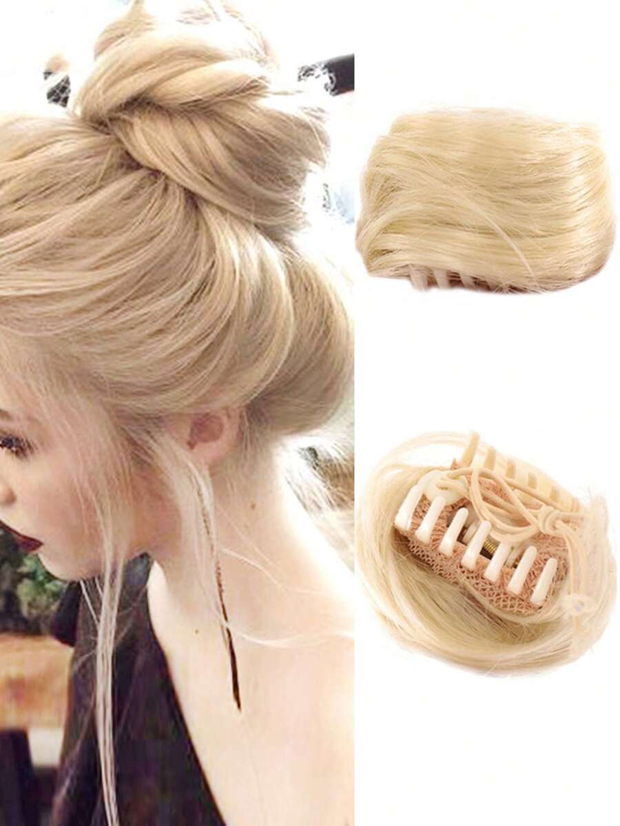 Búi Tóc Tổng Hợp Ngắn Thẳng - Vàng - Xem 1