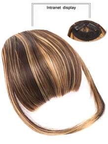 短直筒合成纖維頭髮劉海 - 彩色 - 查看 3