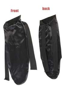 Elastic Wig Sleeping Bonnet - Black - View 4