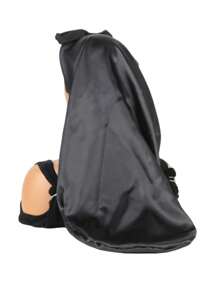 Elastic Wig Sleeping Bonnet - Black - View 5