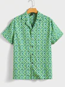 Manfinity EMRG Men Allover Print Shirt