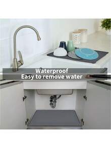 1入組素色防水防滑寵物餐墊適用於狗狗和貓適用於全部季節 - 灰色 - 查看 7